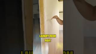 This House Has A LAUNDRY ROOM In The LIVING ROOM?! #shorts #homeimprovement #renovation