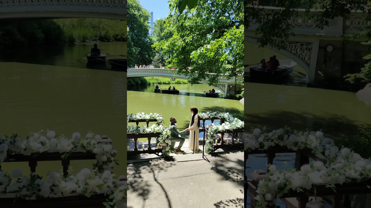 Enjoying a private moment in a middle of Central Park 