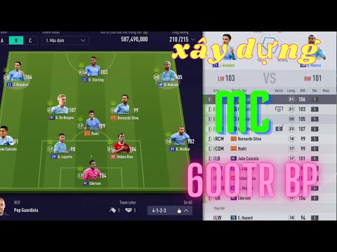 Video Xây dựng đh Manchester city fo4 (giá lẻ) - youtube