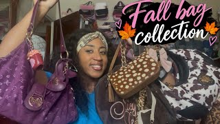My fall bag collection 🍂🍁ft.Juicy couture, coach & Micheal kors