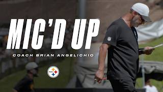Mic d Up Offensive Coordinator Brian Angelichio Pittsburgh Steelers