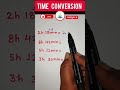 Time conversation trick 😱How to convert time into hours #shortsfeed #shorts #time #mathstricks #yt