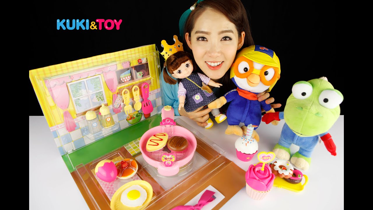 [쿠키토이]티나의 엉뚱발랄 콩순이♥ 통통 뒤집는 말하는 프라이팬♥  Talk frypan