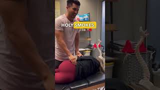 Huge hip crack 😱 watch me pull her anterior hip back!