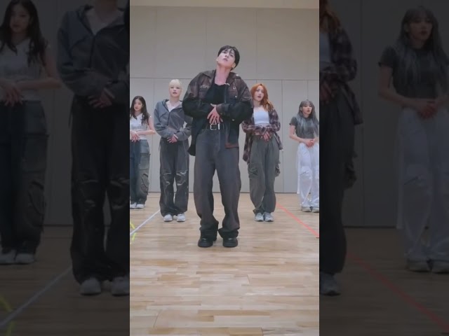 jungkook standing next to you dance challenge with le sserafim #bts #btsmember #kpopidol #kpop class=