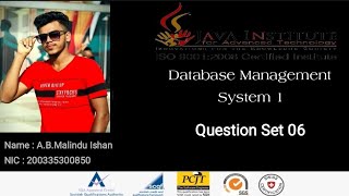 Write an Update Query statement | DBMS 1 | Task 06