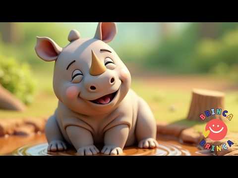 🎉🦏 Rino el Rinoceronte Bailarín | Música infantil para moverse 🎶