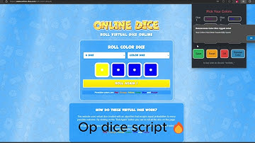 *NEW* BEST COLOR DICE SCRIPT! ✅