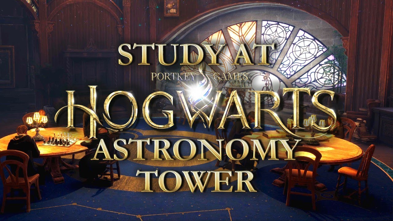 Study in the Astronomy Tower 🌙💫 | Harry Potter Hogwarts Study Ambience (No Music)