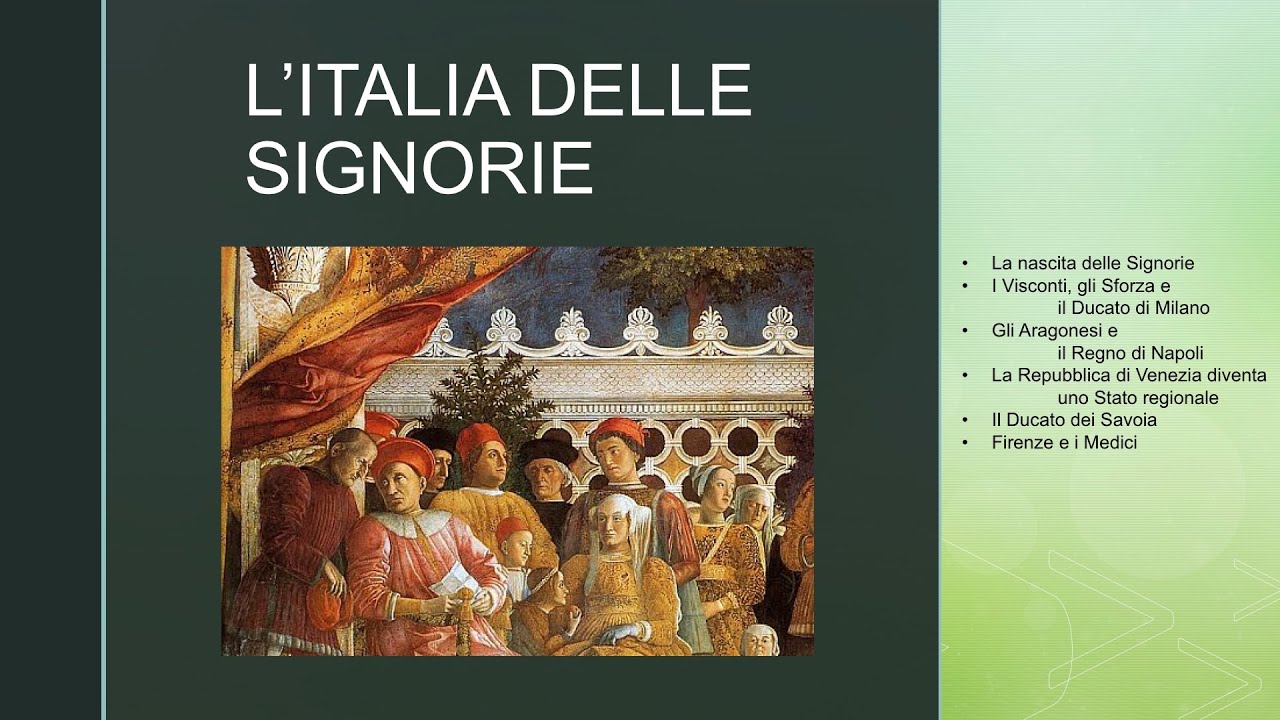 L'Italia delle Signorie YouTube L'Italia delle Signorie YouTube