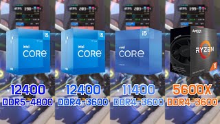 Intel I5-12400 Vs I5-11400 Vs Ryzen 5 5600X With Rtx 3060 7 Games Fhd 1080P