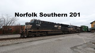 All DC Power on Norfolk Southern 201 - 7705 & 9855