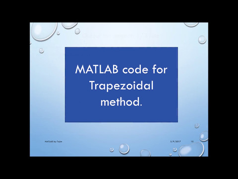 MATLAB Lecture 9 – Simpson 1,3 and trapezoidal method