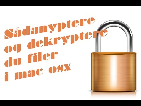 Video: Sådan Dekrypteres Krypterede Filer