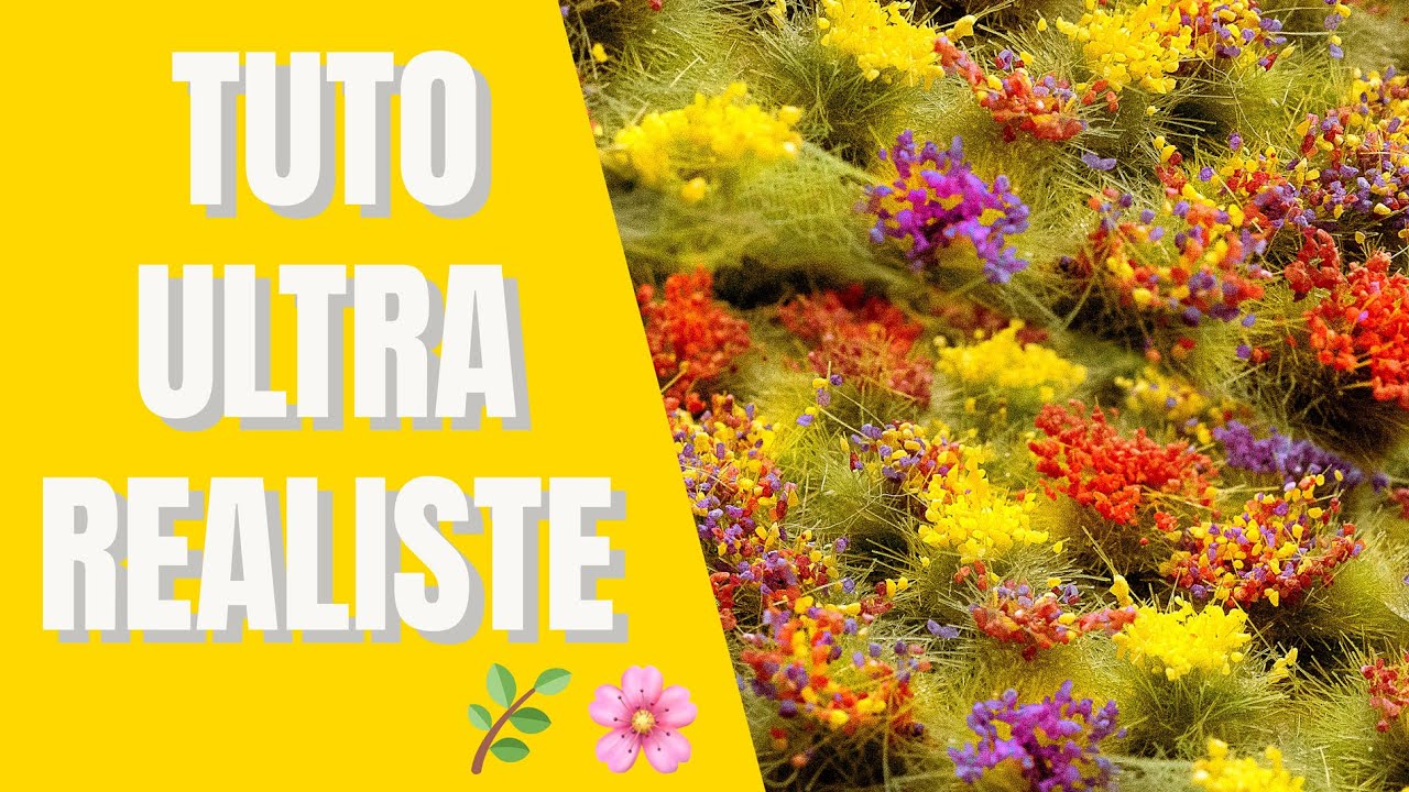 Comment faire des Fleurs Réalistes pour Dioramas & Réseaux Ferroviaires – Bluffant de Réalisme !