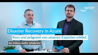 Disaster Recovery In Microsoft Azure By Sycor
