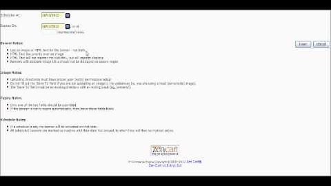 How to add banners to Zen-cart