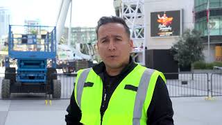 L.A. LIVE Tower Install