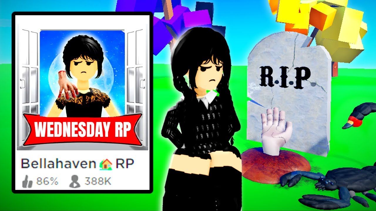 I Created a FAKE WEDNESDAY ADDAMS Brookhaven Game..