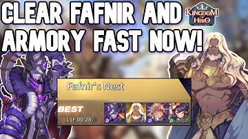 Kingdom of Heroes: Rune Dungeon SPEED Teams