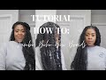 Jumbo, Boho Box Braids With a "Knotless" Look | No Rubber Bands or Tension | Beginner Friendly