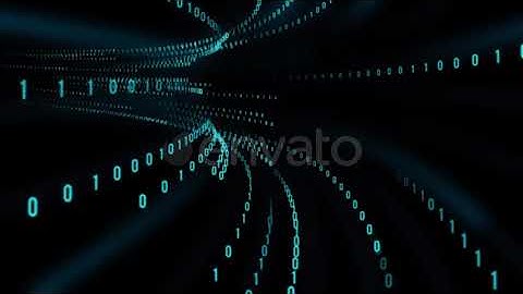 Binary Data Stream Tunnel | Motion Graphics - Envato elements