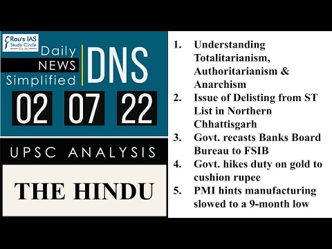 Video THE HINDU Analysis, 02 July, 2022 (Daily Current... - youtube