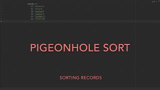 10. Pigeonhole Sort Python Practice