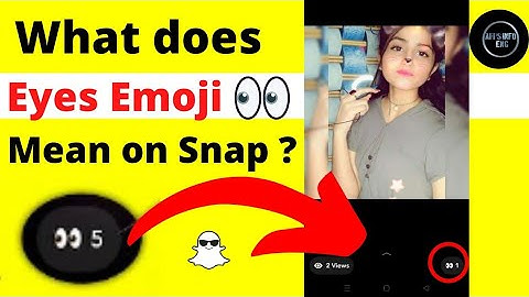 What is the Story Rewatch Indicator on snapchat Plus || What does eyes 👀 emoji mean on snapchat 2024