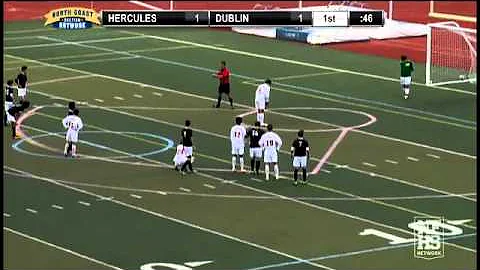 Anthony Herrington of Dublin scores on the penalty...