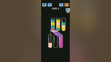 Water Color Sort Level 6-10 DETAILED Solution