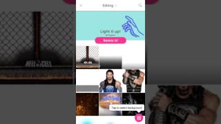 How to make a simple WrestleMania 33 Match card on Mobile (TUTORIAL PICSART) screenshot 3