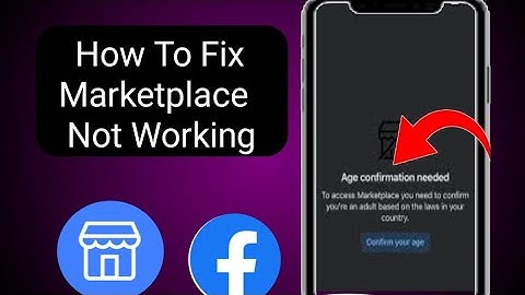 How to Fix Facebook Marketplace Not Working | Solve FB Marketplace Issues (20...