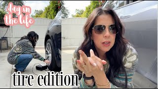 Day in the Life | What's wrong with my tire!!! | Katie LeBlanc
