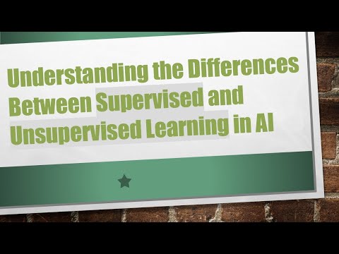 Understanding the Differences Between Supervised and Unsupervised Learning in AI