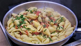 Fish pasta recipe with anchovies,cherry tomatoes and olives - simply prepared in a Mediterranean way by Der Kochsoap Kanal 877 views 1 year ago 5 minutes, 29 seconds