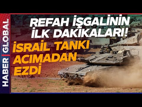 İsrail Tankının Refahta Yaptığı İlk Şey Ortaya Çıktı! Acımadan Üstünden Geçti