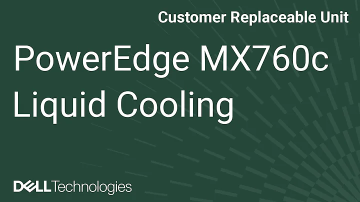 Dell PowerEdge MX760c: Remove/Install Liquid Cooling Module