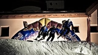 Downhill skicross at night - Red Bull Kronplatz Cross 2012