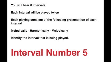 Unit 3 Music Performance - Interval Recognition Practice #3