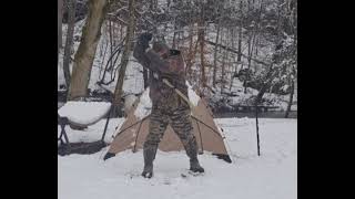 Winter Time Sword Action Demonstration By Larry King