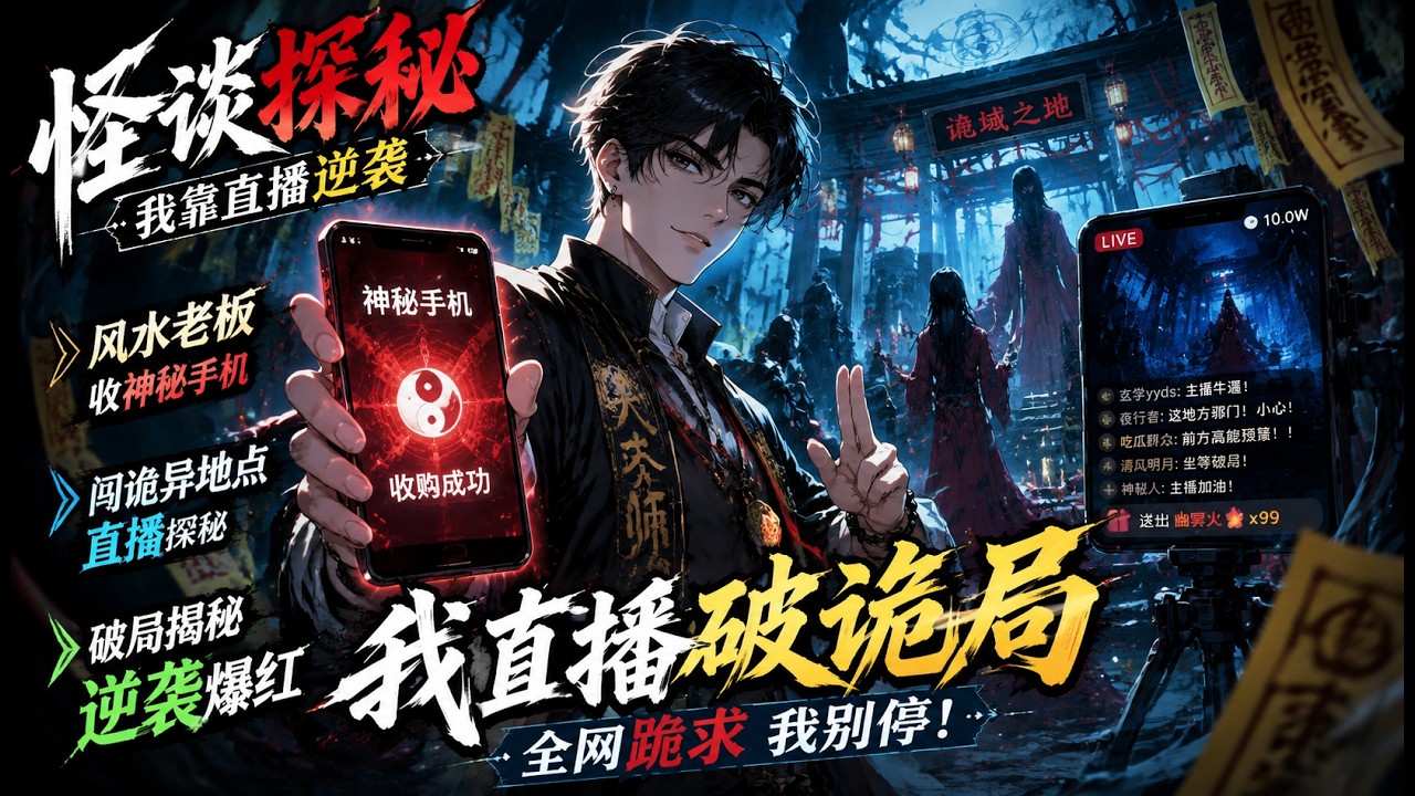 怪谈探秘：我靠直播逆袭爆红