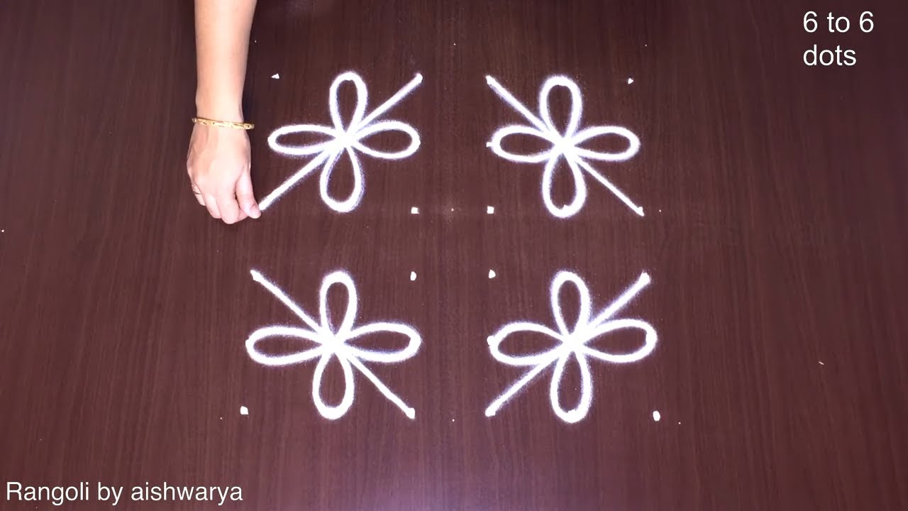 Daily Routine Flower Design Very Muggulu