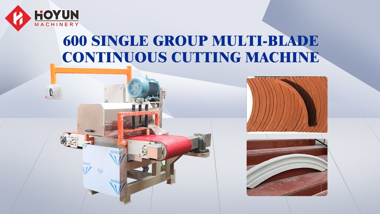 Hoyun 600 Single stone cutting machine multi blade for mosaic machine ...
