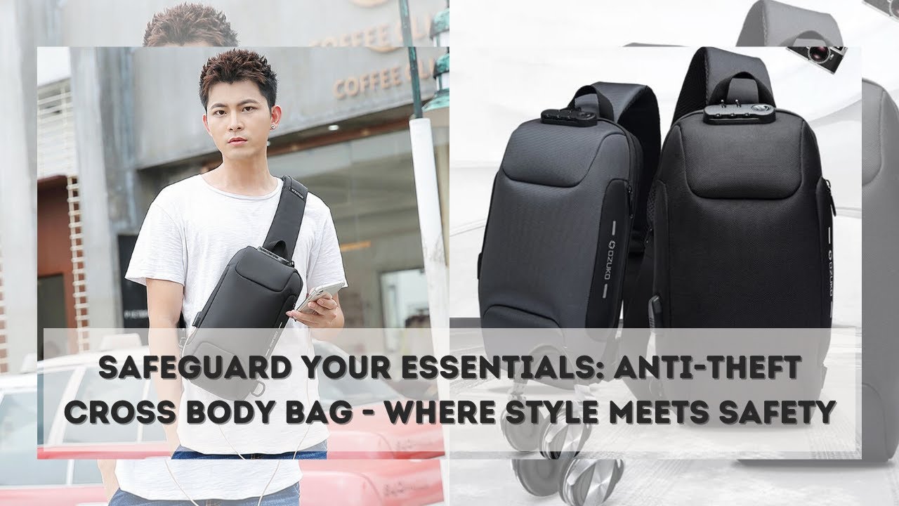 Anti-theft Cross Body Bag- Multifunction USB Backpack With 3-Digit Lock