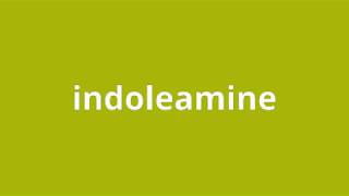 what is the meaning of indoleamine.