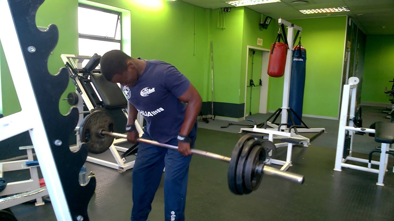 superset bentover row with barbell shrugs YouTube