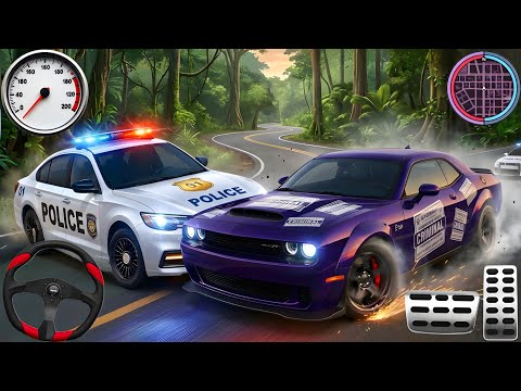 🚓 Police Car Chase Simulator 3D – Real City Cop Pursuit Gameplay (Android)