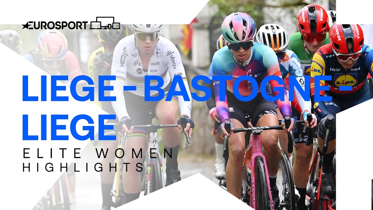 INCREDIBLE VICTORY   Liege   Bastogne   Liege 2024 Womens Race Highlights  Eurosport Cycling