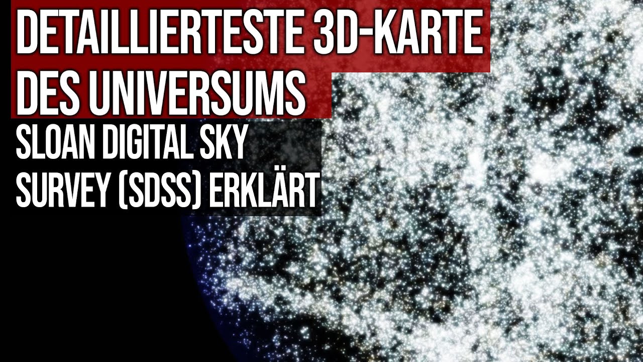 ⁣Detaillierteste 3D-Karte des Universums - Sloan Digital Sky Survey (SDSS) erklärt